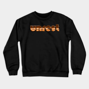 Unrest / 90s Style Fan Design Crewneck Sweatshirt